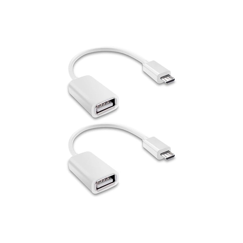 Tek Styz OTG MicroUSB 2.0 (2 Pack) Compatible with Jabra