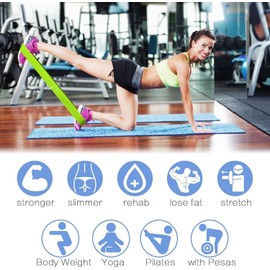 MyDear Bandas Elásticas Fitness Resistencia para Hombre Mujer, Cintas Musculación de Látex Natural con Bolsa Almacenamiento para Piernas Brazos Glúteos,Yoga,Gimnasio,Entrenamiento