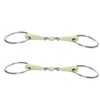 Enwye Horse Mouth Bit Stainl Steel Middle Rubber Flavour Loose