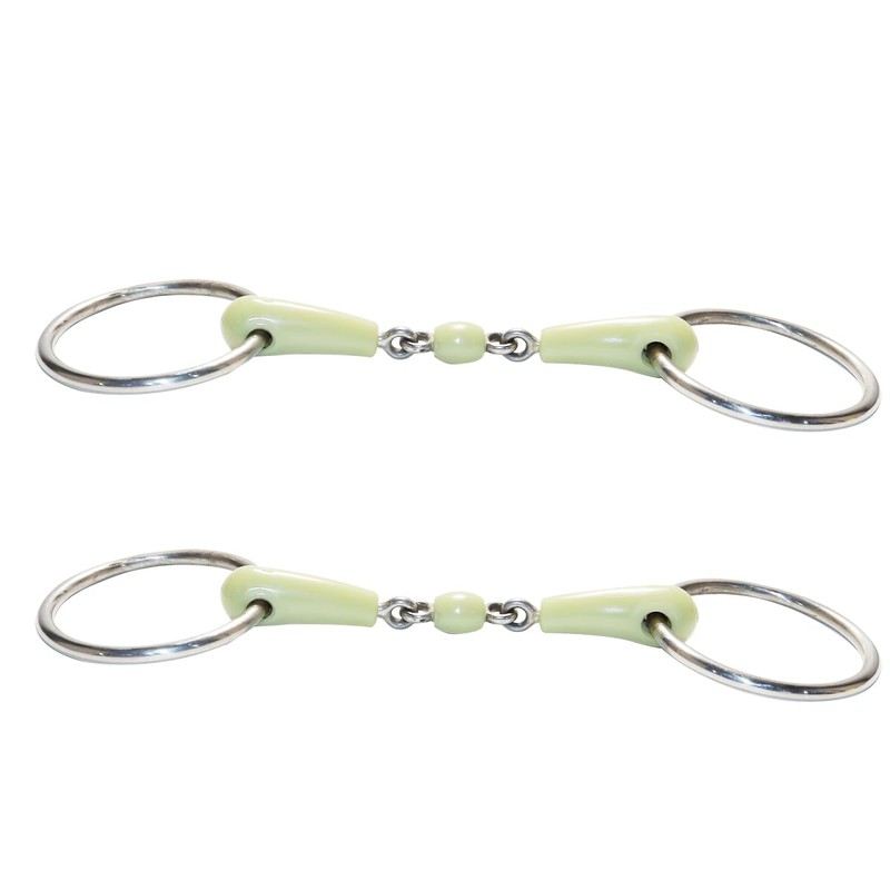 Enwye Horse Mouth Bit Stainl Steel Middle Rubber Flavour Loose