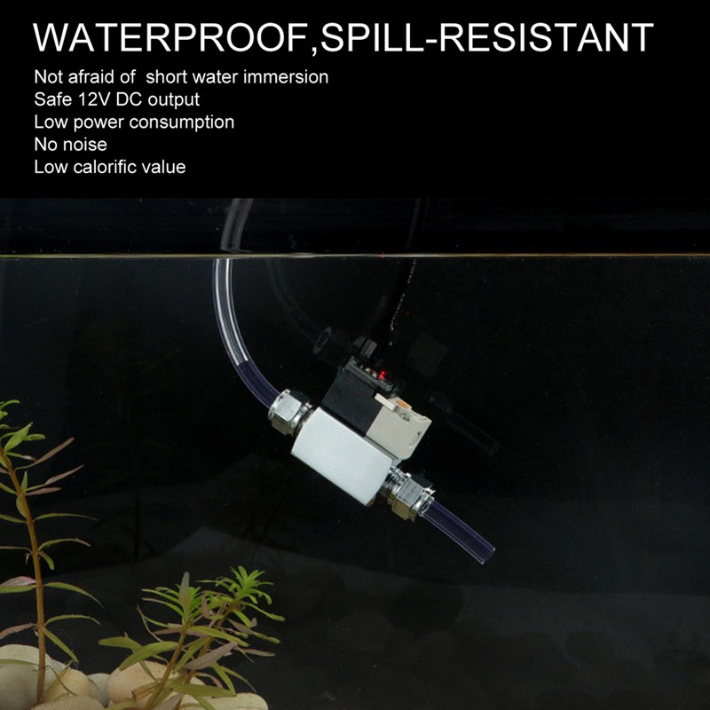Mini External CO2 Solenoid Valve Low Temperature Fish Tank Accessory
