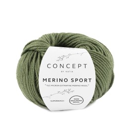 Katia Merino Sport – Concept – Colour: Verde Militar (53) – 50 g/Approx. 80 m Wool