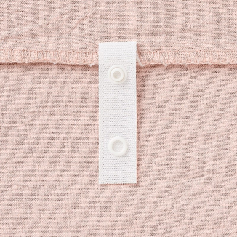 MUJI 84095719 Washed Duvet Cover, SD Pink