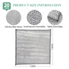 Amzlysdok 20PCS Non-Scratch Wire Dishcloth,Silver Mesh Dish Cloths with Diamond