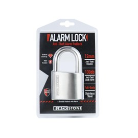 Crystal Vision Anti-Theft Loud 130db Alarm Lock Weather Proof Heavy Duty Multi Purpose (12mm)