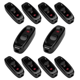 TECHZONE 1PCS AC 250V 10A Inline On/Off Switch LED Indicator for Desk Table Wall Lamps