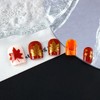 Fall Thanksgiving Square Press on Nails - Orange Short Fake