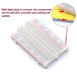 CenryKay 400 Tie Points Solderless Prototype Kit Universal PCB Breadboard for Proto Shield Distribution Connecting Blocks (4pcs)