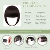 Bangs Hair Extensions - French Bangs Clip On Hairpieces With