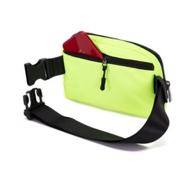 Crossbody Fanny Packs for Girls Boys Kids Age 10-12 Yoga Slim Women, Fanny Pack with Adjustable Strap Mini Belt Bag Waist Pack Fits Running Jogging Outdoor Travel Fluorescent Green M101
