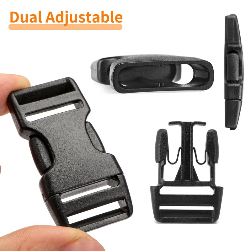 BEYOURD 3/4" Buckles and Straps Set: 6 Yards of Thick
