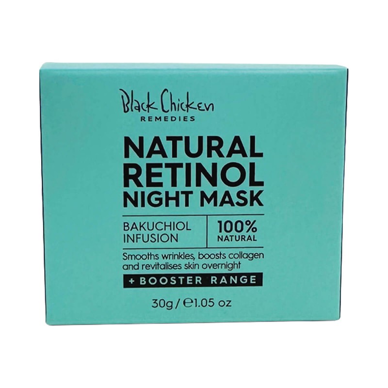 Black Chicken Remedies Natural Retinol Night Mask, 30g