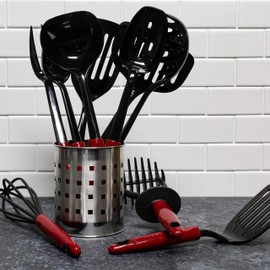 Chef Craft Select Nylon Turner/Spatula, 12.5 inch, Red