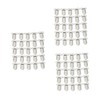 SAFIGLE 75pcs Metal Pacifier Clips for Silver Suspender Holders for