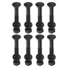 uxcell M10 x 70mm Carriage Bolt Kit, 12 Set Round