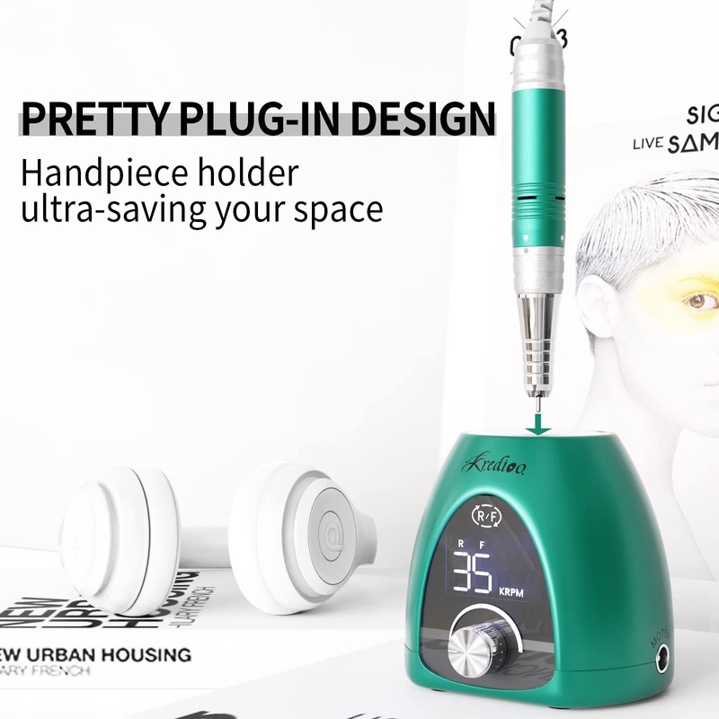 Kredioo Kredioo Electric Nail Drill - Professional 35000RPM Nail Files