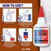 Adhesive Guru Leather Glue (0.7 oz) Super Glue for Purses,