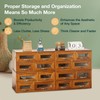 Set of 4 Store and Display Wooden Desktop Organizing Cabinets