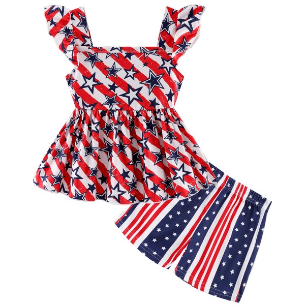 Girls 4th of July Clothes Baby Girls Independence Day Outfit