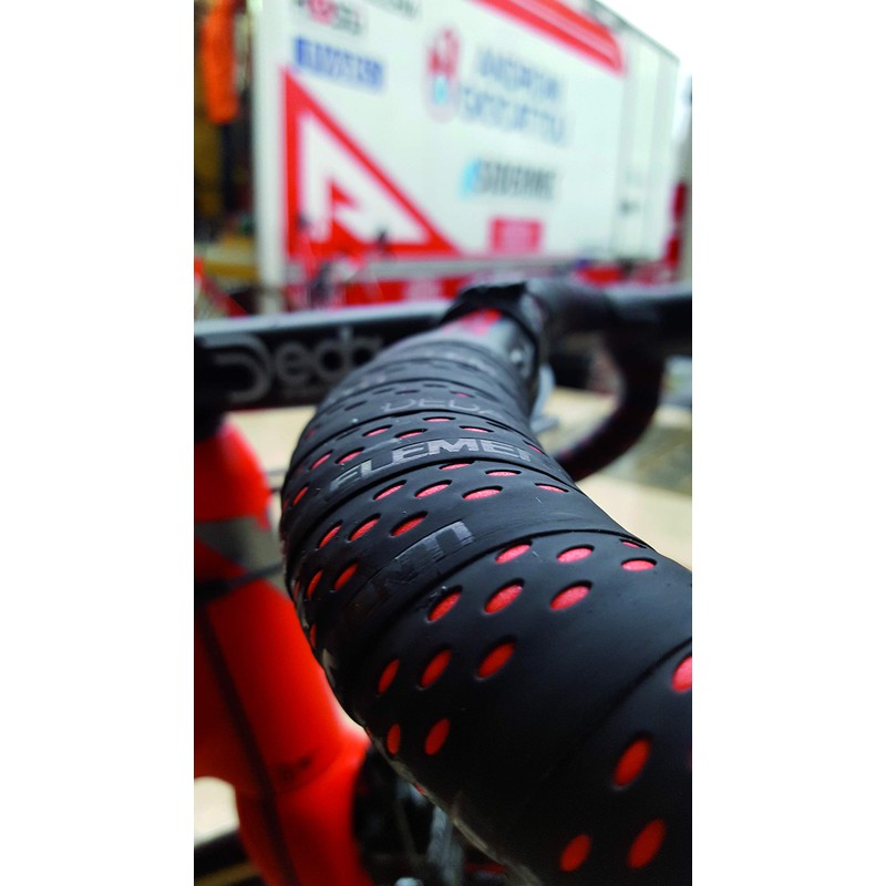 DEDA TAPE PRESA Bar Tape, Black/Red, BLK/Red, Width: 1.2 inches