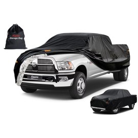Kayme Truck Cover Custom Fit Dodge Ram 2500/3500(2002-2025) Crew/Quad Cab LB. Full Exterior Heavy Duty Outdoor Pickup Truck Car Cover Waterproof All Weather.Car Tarp for Wind Sun Dust Protection.