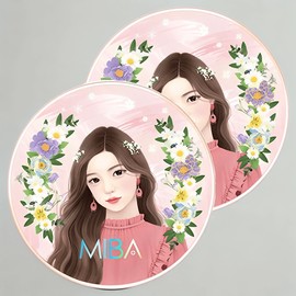 Anjumain Miva Wang Cushion Foundation Season 2 25g, No. 21 Bright Skin, 2 pcs. / 미바 왕쿠션 파운데이션 시즌2 25g, 21호 화사한 피부, 2개