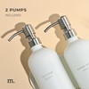 MaisoNovo Soap Pump Replacement - 2X Silver Metal Soap Dispenser