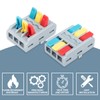 Innfeeltech 10 Pcs Connecting Ternimal, 3 In 3 Out Connection