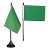 Flaggenfritze Table Flag Plain Green + Free Sticker