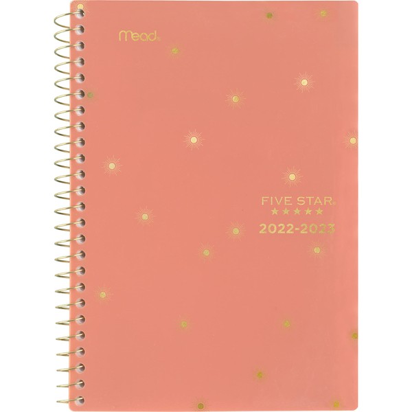 Five Star Gold Suns Small Weekly/Monthly Poly Cover Planner, July