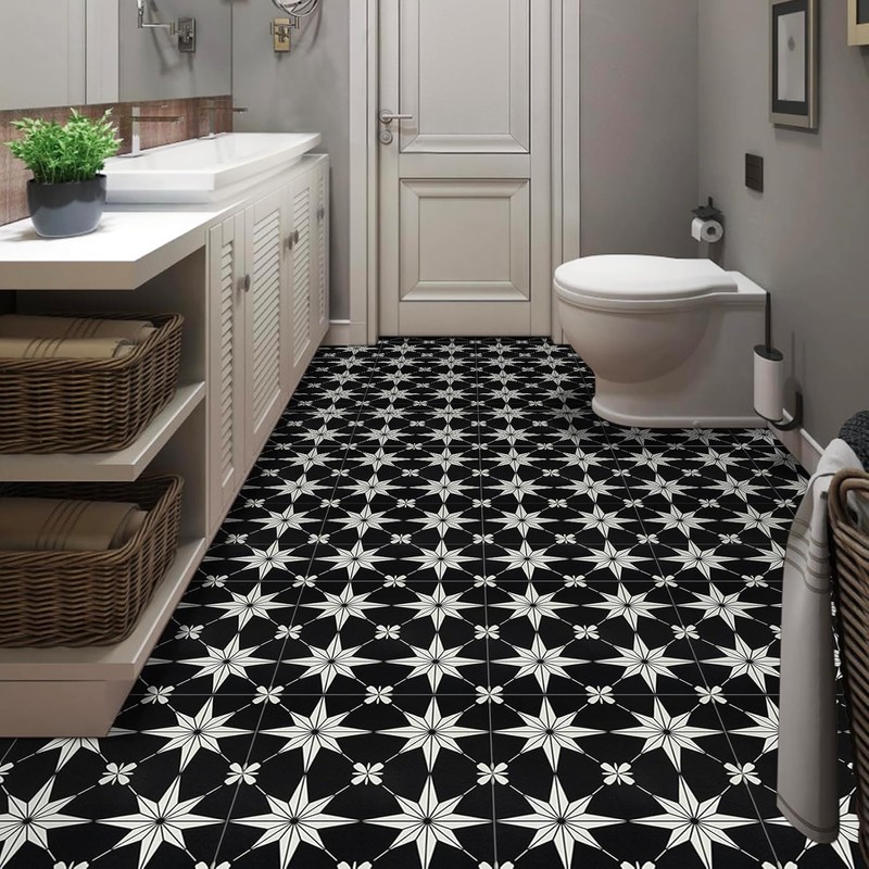 Peel and Stick Floor Tile,Vinyl Flooring 11.8in X 11.8in Floor