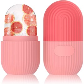 Rodillo de hielo facial, GeeRic Hielo para Masaje Facial Reutilizable para ojos, cuello, rodillo de masaje facial de belleza para eliminar círculos oscuros, rodillo facial retráctil, herramientas para el cuidado de la piel