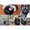 WULALACK 70mm Combination Discus Lock， Disc Padlock Combination for Garage,