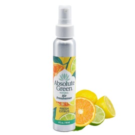 Absolute Green Air Freshener Room Spray, Non-Toxic, Cover Odors, Safe around Kids and Pets, Natural Fresh Citrus Scent 4oz (1 Pack)