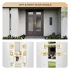Leydebong Double Door Handle Set with Lock, Heavy Duty Lever