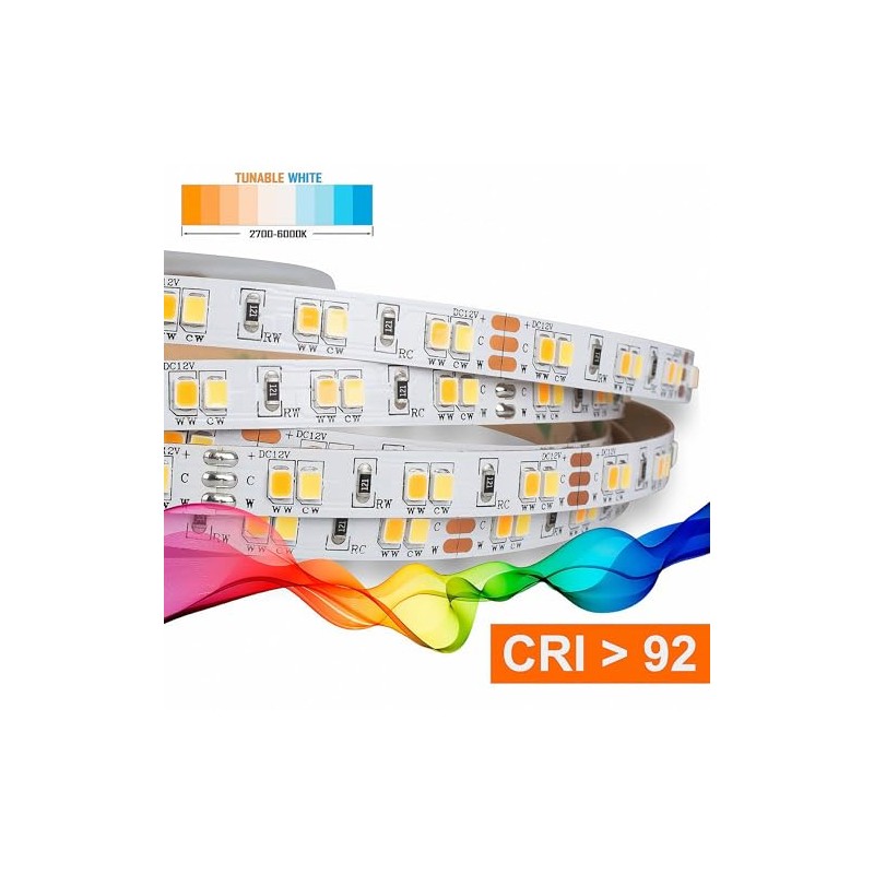 Mextronic LED Strip Dimmable LED Strip 5 m 2835 Tunable