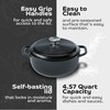 Segretto Cookware Enameled Cast Iron Dutch Oven with Handle, 4.57