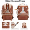 Bagsure 42L Travel Backpack, Hidden Straps, 3 Packing Cubes, Laptop