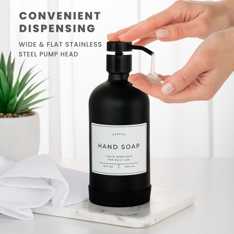 Hand and Dish Soap Dispenser for Kitchen and Bathroom, Set