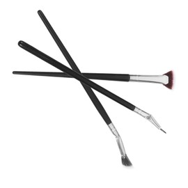 Healeved 1set Fan-shaped Lash Brushes for Mascara Application Eyelash Extensions and Lash Maintenance Versatile Makeup Tool Soft Fibers for Precise Coating and Grooming