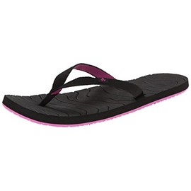 Reef Women's Swells Flip Flop, Black/Purple, 7 M US