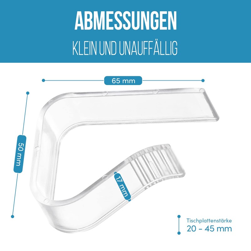 DIYexpert Set of 4 Table Cloth Clips for Table Tops