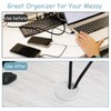 Cable Grommet Desk White 38 mm Cable Hole Cover Plastic
