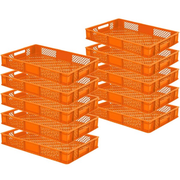 10x Euro Containers/Stacking Containers, L x W x H 600