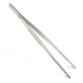 Urxirha Kitchen Tweezer Tongs 304 Stainless Steel Cooking Tweezers Food Tongs, Culinary Chef Tweezers Pasta Tongs, 12 Inch