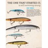 Rebel Lures J1001 Jointed Minnow Fishing Lure- Silver/Black - 3