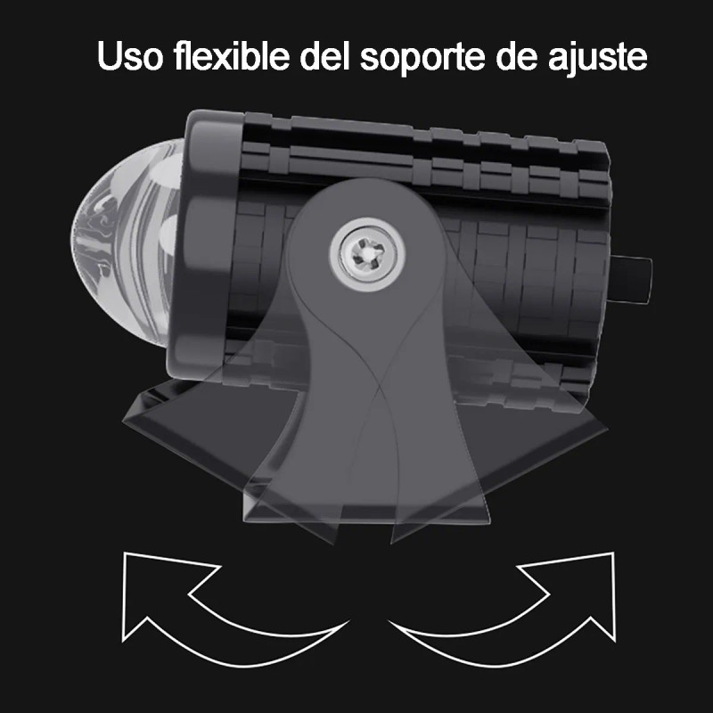 2 Par Faros Luces Led Para Motos Auto Doble Color