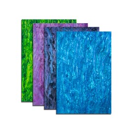 8*12 inch Pearlescent Starry Sky Cast Acrylic Sheet 4 Pieces Set of Colorful Perspex Suitable for Home Decoration DIY Craft 3mmColor: 4 pieces/set