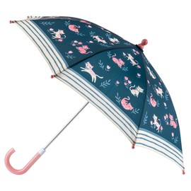 Stephen Joseph, Kids Umbrella with Pinch Free Closure and Colorful Design Cats