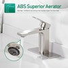 Brushed Nickel Single Handle Bathroom Faucet 1 or 3 Hole